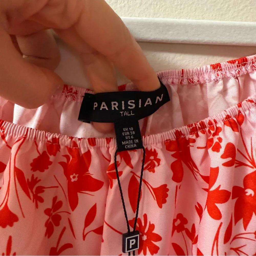 Parisian Tall NWT Off Shoulder Floral Mini Dress - Picture 5 of 12